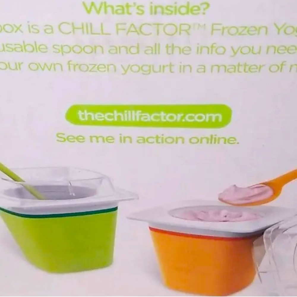 Yogurt Maker Containers Chill Factor set/2 NWOB
